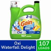 Gain Ultra Oxi Waterfall Delight Liquid Laundry Detergent Perspective: Main