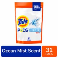 Tide PODS Light Ocean Mist Liquid Laundry Detergent Pacs