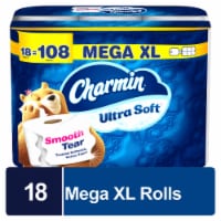 Charmin Ultra Soft 18 Mega XL Toilet Paper Rolls Perspective: Main