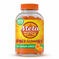 Metamucil Fiber Gummies No Sugar Added Orange Perspective: Main