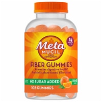 Metamucil® Orange Flavored No Sugar Added Fiber Gummies