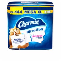 Charmin Ultra Soft Toilet Paper 24 Mega XL Rolls, 336 Sheets Per Roll Perspective: Main