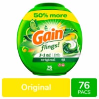 Gain Flings Original Liquid Laundry Detergent Soap Pacs
