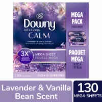 Downy Infusions Lavender and Vanilla Bean Calm Mega Dryer Sheets