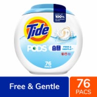 Tide PODS Free & Gentle Liquid Laundry Detergent Pacs