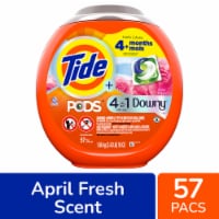 Tide PODS Plus Downy April Fresh Liquid Laundry Detergent Pacs