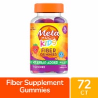 Metamucil Kids No Sugar Added Mixed Berry Fiber Gummies Perspective: Main