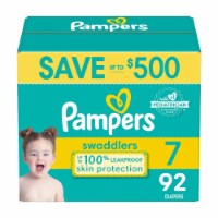 Pampers Swaddlers Softest Ever Diapers, Size 7 (41+ Pounds), 92 Count