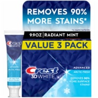 Crest 3DWhite Advanced Teeth Whitening Toothpaste, Arctic Fresh, 3.3 oz, Pack of 3 Perspective: Main