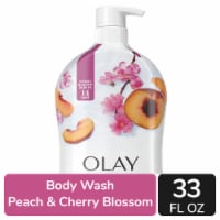 Olay Fresh Outlast Body Wash Pump with Peach & Cherry Blossom Perspective: Main