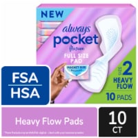 Always Pocket with FlexFoam Heavy Flow Absorbency Size 2 with Wings Unscented Perspective: Main
