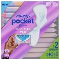 Always Pocket with FlexFoam Heavy Flow Absorbency Size 2 with Wings Unscented Perspective: Main