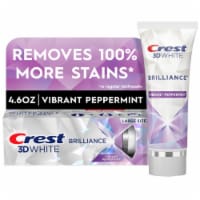 Crest 3D White Brilliance Vibrant Peppermint Whitening Toothpaste Perspective: Main