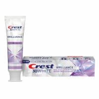 Crest 3D White Brilliance Vibrant Peppermint Teeth Whitening Anticavity Fluoride Toothpaste Perspective: Main
