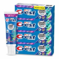 Crest Advanced Kid's Color Change Fluoride Toothpaste, Bubblegum (4.2 Oz, 4 Pk)