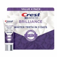 Crest 3D White Brilliance PRO Enamel Protect Toothpaste, 3 Ounce (Pack of 4)