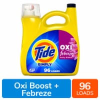 Tide Simply Sunny Breeze Scent Oxi Boost + Febreze Odor Defense Liquid Laundry Detergent Perspective: Main