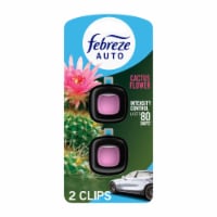 Febreze AUTO Air Freshener Odor-Fighting Automotive Vent Clip Cactus Flower Scent Perspective: Main