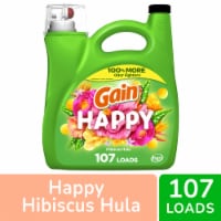 Gain Happy Hibiscus Hula Liquid Laundry Detergent Perspective: Main