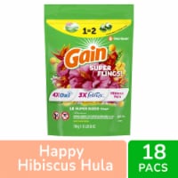 Gain Super Flings Happy Hibiscus Hula Laundry Detergent Pods Perspective: Main