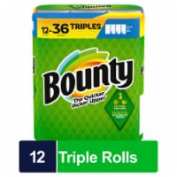 Bounty Select-A-Size Paper Towels, 12 Triple Rolls, White, 135 Sheets Per Roll Perspective: Main