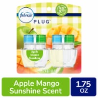 Febreze Plug Air Freshener Odor-Fighting Scented Oil Dual Refill Apple Mango Sunshine Perspective: Main