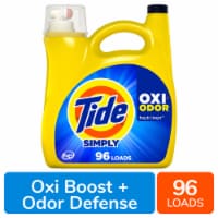 Tide Simply Oxi Boost + Odor Defense, Tough on Stains and Odors, Fresh Linen Scent Perspective: Main