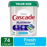 Cascade Platinum ActionPacs Fresh Scent Dishwasher Detergent Pods Perspective: Main