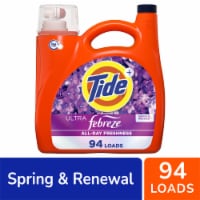 Tide Ultra Febreze Spring & Renewal Liquid Laundry Detergent Perspective: Main