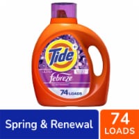 Tide Ultra Febreze Spring & Renewal Liquid Laundry Detergent Perspective: Main