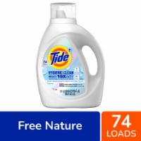 Tide Hygienic Clean Heavy Duty 10x Free Liquid Laundry Detergent, Unscented, 74 Loads, 105 oz Perspective: Main