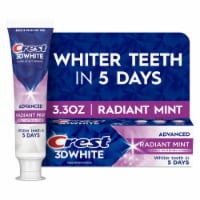 Crest 3D White Advanced Teeth Whitening Toothpaste, Radiant Mint Perspective: Main