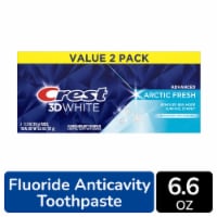 Crest 3D White Advanced Teeth Whitening Toothpaste, Arctic Fresh Twin Pack Perspective: Main