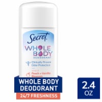 Secret® for Women Aluminum Free Whole Body Deodorant Stick Peach + Vanilla Blossom Perspective: Main