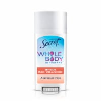 Secret® for Women Aluminum Free Whole Body Deodorant Stick Peach + Vanilla Blossom Perspective: Main