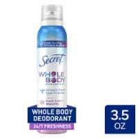 Secret for Women Whole Body Aluminum Free Deodorant Spray Lilac & Waterlily Perspective: Main
