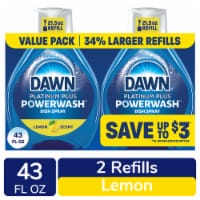 Dawn Powerwash 2 Refills Lemon Scent Spray Dish Soap Perspective: Main