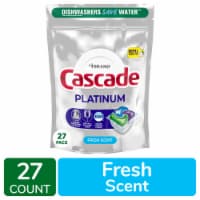 Cascade Platinum ActionPacs Fresh Scent Dishwasher Detergent Pods Perspective: Main