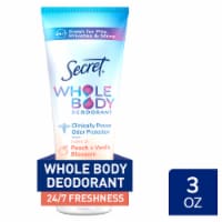 Secret for Women Whole Body Aluminum Free Deodorant Clear Cream Peach & Vanilla Perspective: Main
