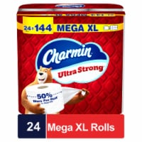 Charmin Ultra Strong Toilet Paper 24 Mega XL Rolls, 330 Sheets Per Roll Perspective: Main