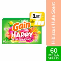 Gain Happy Hibiscus Hula Mega Dryer Sheets Perspective: Main