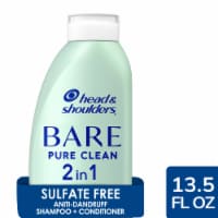 Head & Shoulders BARE Pure Clean 2in1 Dandruff Shampoo and Conditioner Anti-Dandruff Treatment Perspective: Main