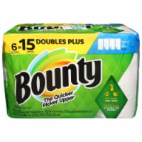 Bounty Paper Towels Select-A-Size White 6 Double Plus Rolls Perspective: Main