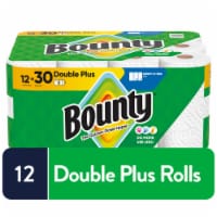 Bounty Paper Towels Select-A-Size White, 12 Double Plus Rolls, 103 Sheets Per Roll Perspective: Main
