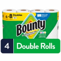 Bounty Paper Towels Select-A-Size White, 4 Double Rolls, 82 Sheets Per Roll Perspective: Main