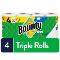 Bounty Paper Towels Select-A-Size White, 4 Triple Rolls, 123 Sheets Per Roll Perspective: Main