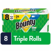Bounty Paper Towels Select-A-Size White, 8 Triple Rolls, 123 Sheets Per Roll Perspective: Main