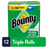 Bounty Paper Towels Select-A-Size White, 12 Triple Rolls, 123 Sheets Per Roll Perspective: Main