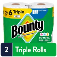 Bounty Paper Towels Select-A-Size White, 2 Triple Rolls, 123 Sheets Per Roll Perspective: Main