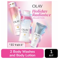 Olay Radiance Holiday Gift Set with 2 Body Washes and Hand and Body Lotion Perspective: Main